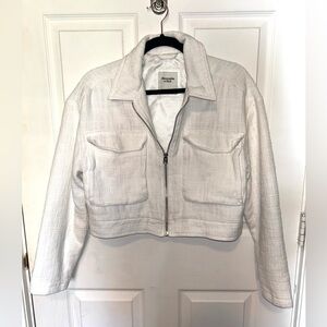 White Abercrombie jacket
